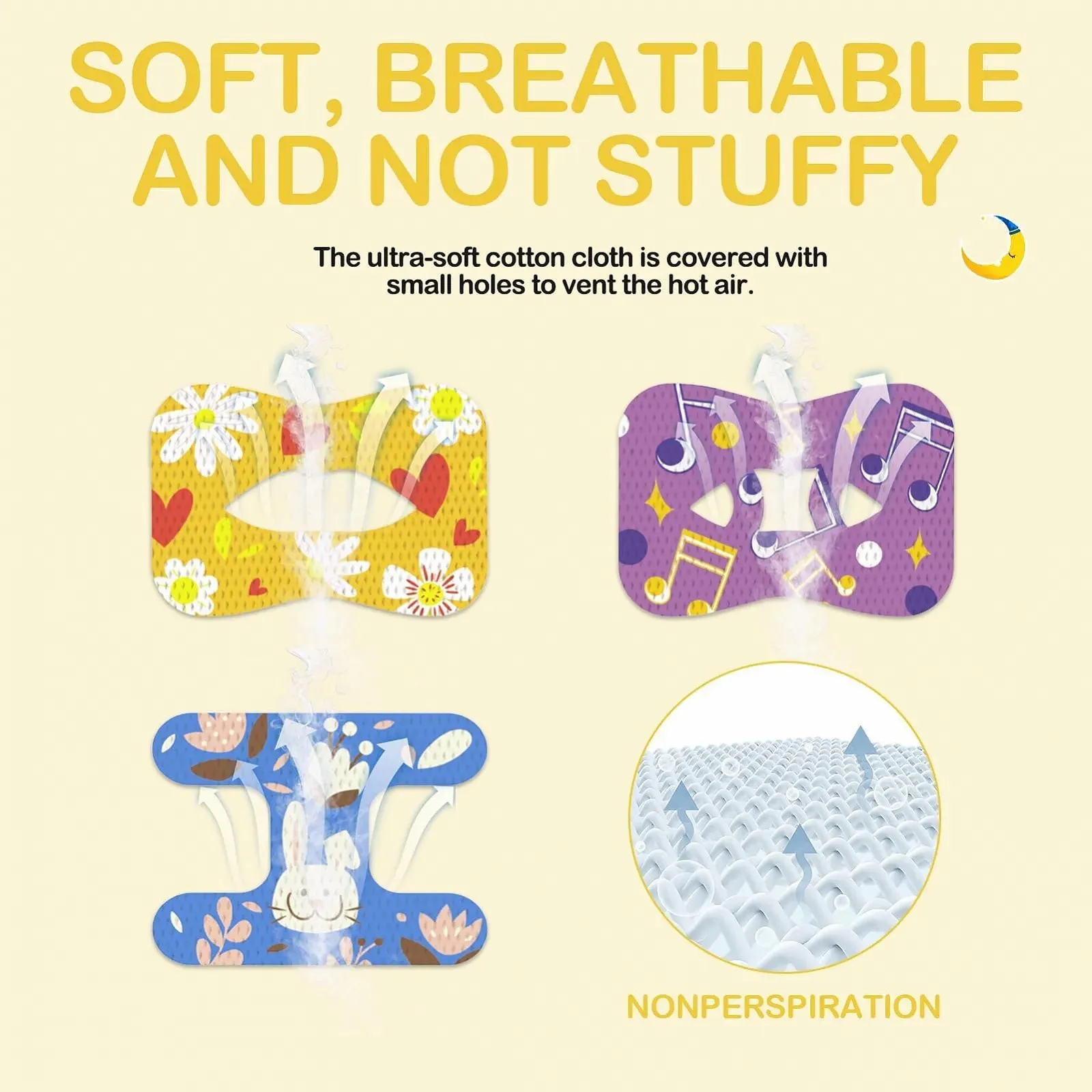 Смужки для сну 90 шт. Ніжні смужки проти хропіння 3 форми, гіпоалергенний медичний клей, фото №4 Смужки для сну 90 шт. Ніжні смужки проти хропіння 3 форми, гіпоалергенний медичний клей, фото №4