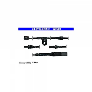 Датчик износа тормозных колодок ATE 24.8190-0289.2 для BMW, передний мост - Фото 1