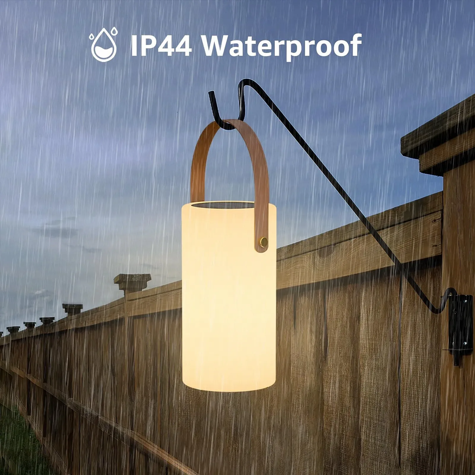 Набор из 2 настольных ламп MALUX Solar Outdoor Lantern Wireless 2-in-1 IP44 Remote Control 8 Colours, фото №3