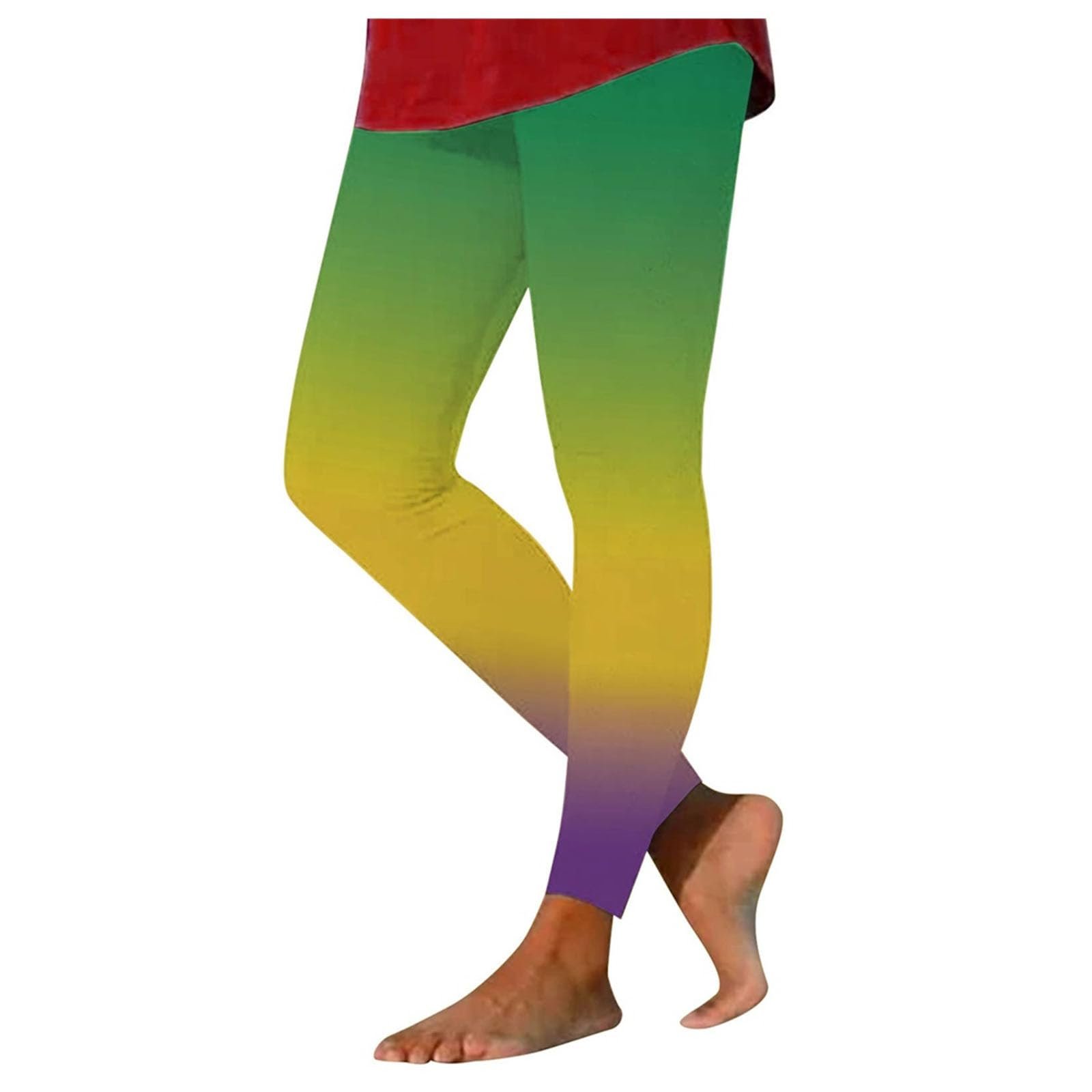 Легінси 80-х Bunt Elastische Sportleggins довгі, спортивні штани, з кишенями, 3/4, кольорові, неоновий принт, фото №1