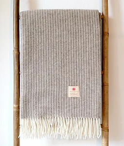 Плед з кашеміру та мериносової вовни 140 x 200 см Mocha Brown - Фото 1