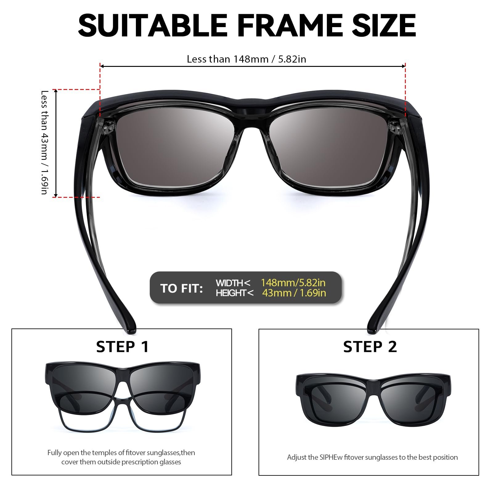 Солнцезащитные очки Cat-Eye SIPHEW для женщин UV400, фото №6