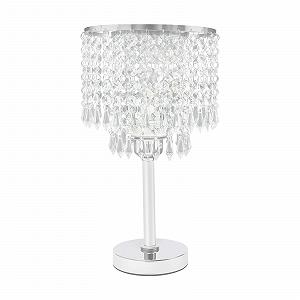 Настольная хрустальная лампа Modern Crystal Glass Round Base 20 x 20 x 38 см Серебристый - Фото 1