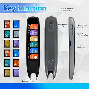 Ручка-перекладач Scan, Онлайн 142 мови, ручка для читання зі скануванням з 3,7-дюймовим сенсорним екраном synthetic.ua - Фото 1