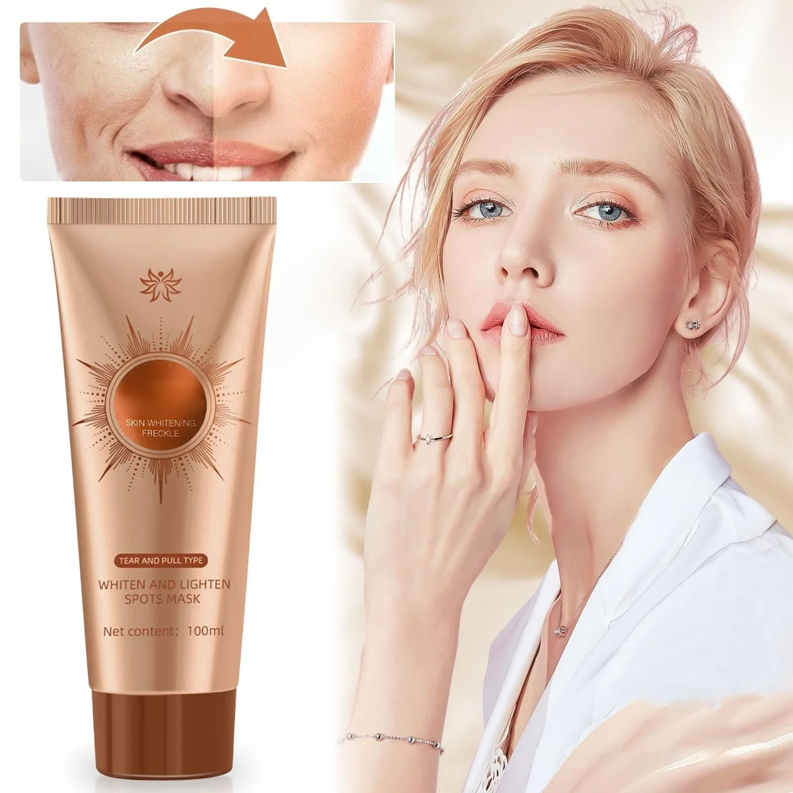 Маска для обличчя Parowu Brightening and Stain Removal, трав'яна маска-плівка проти зморшок (3 шт), фото №7