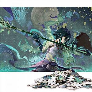 Пазл Genshin Impact Xiao 1000 деталей картонный для взрослых и подростков от 12 лет 26 x 38 см - Фото 1