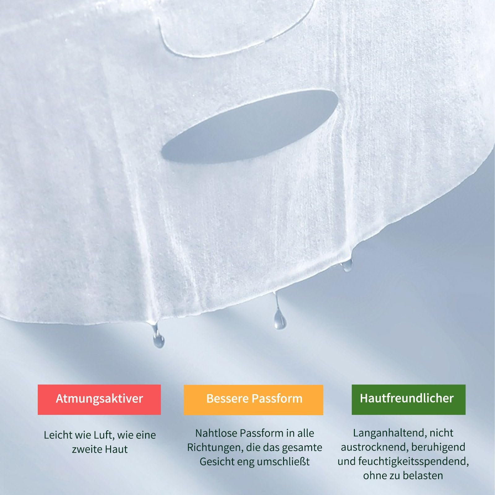 Тканинні маски для обличчя Набір Зволоження Зміцнення, фото №5