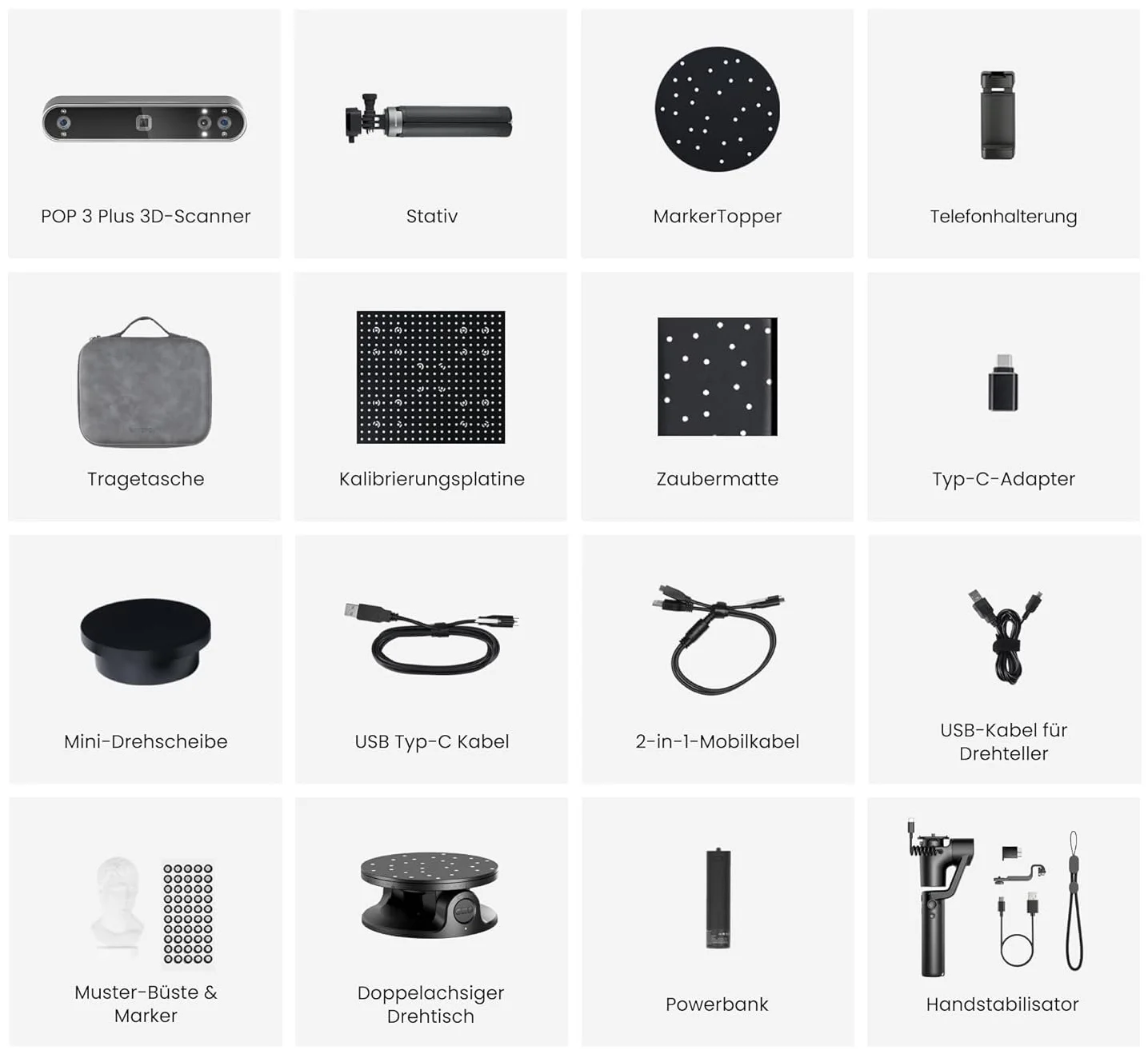 Переносний 3D-сканер Revopoint POP 3 Plus Advanced Edition / Чорний, фото №5