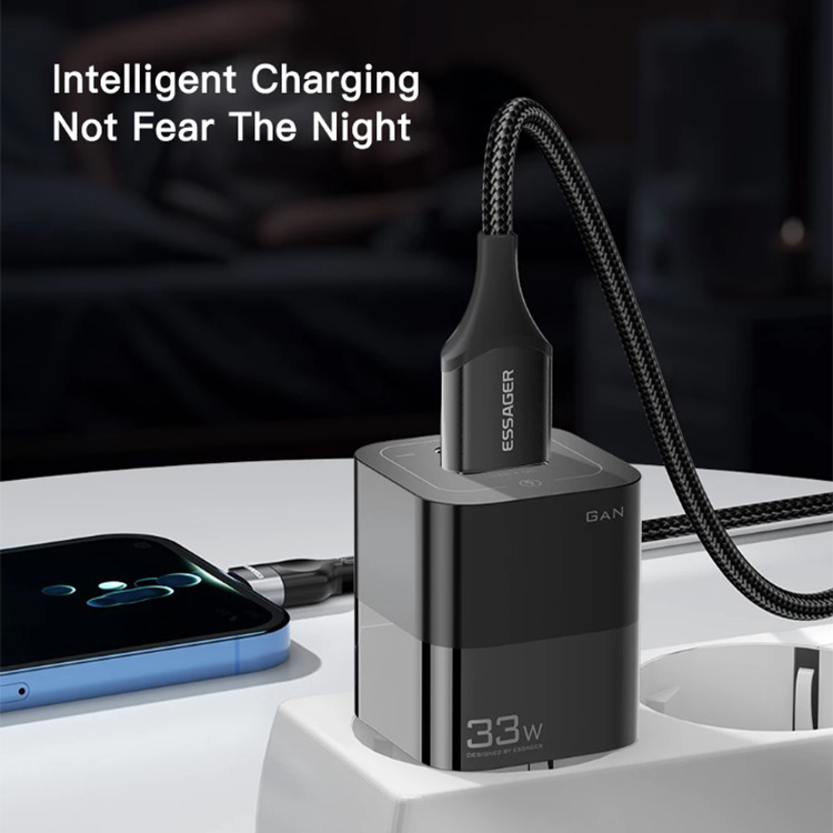 Зарядное устройство Square Brick ESSAGER USB Type C 33W, фото №3