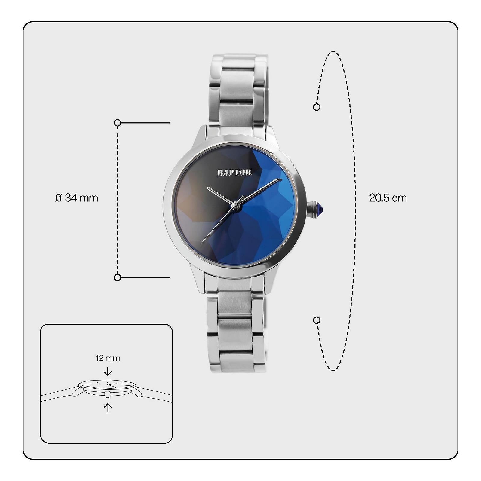 Жіночий годинник Raptor Twinkle RA10200, браслет з нержавіючої сталі, складана застібка, круглий, аналоговий, кварцовий, фото №4 Жіночий годинник Raptor Twinkle RA10200, браслет з нержавіючої сталі, складана застібка, круглий, аналоговий, кварцовий, фото №4