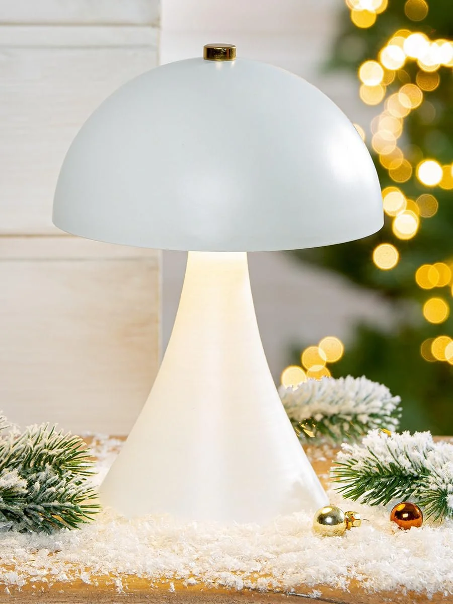 Настільна лампа GILDE LED Декоративна Бездротова Таймер 22 см Біла, фото №6