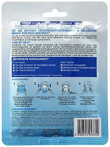 Тканинна Маска Garnier Hydra Bomb з гіалуроновою кислотою, гранатом і зволожуючою сироваткою, 32 г synthetic.ua - Фото 1