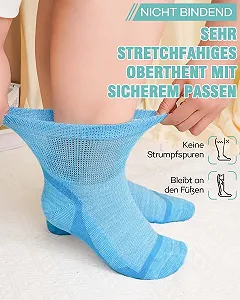 Диабетические носки Bamboo без резинки, без шва, для здоровья, до икры, деловые носки с комфортной резинкой и плюшевой подошвой synthetic.ua - Фото 1