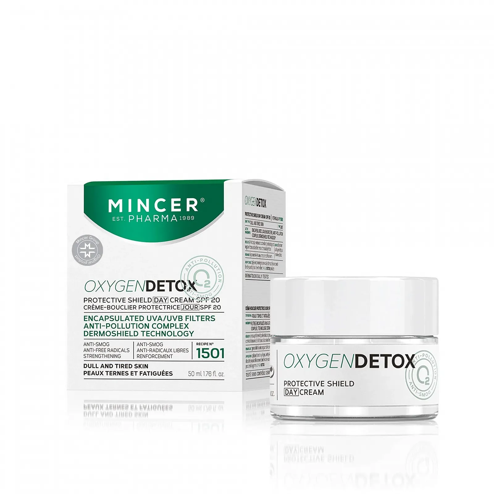 Захисний денний крем для обличчя Mincer Pharma Oxygen Detox SPF 20 50 мл, фото №1 Захисний денний крем для обличчя Mincer Pharma Oxygen Detox SPF 20 50 мл, фото №1