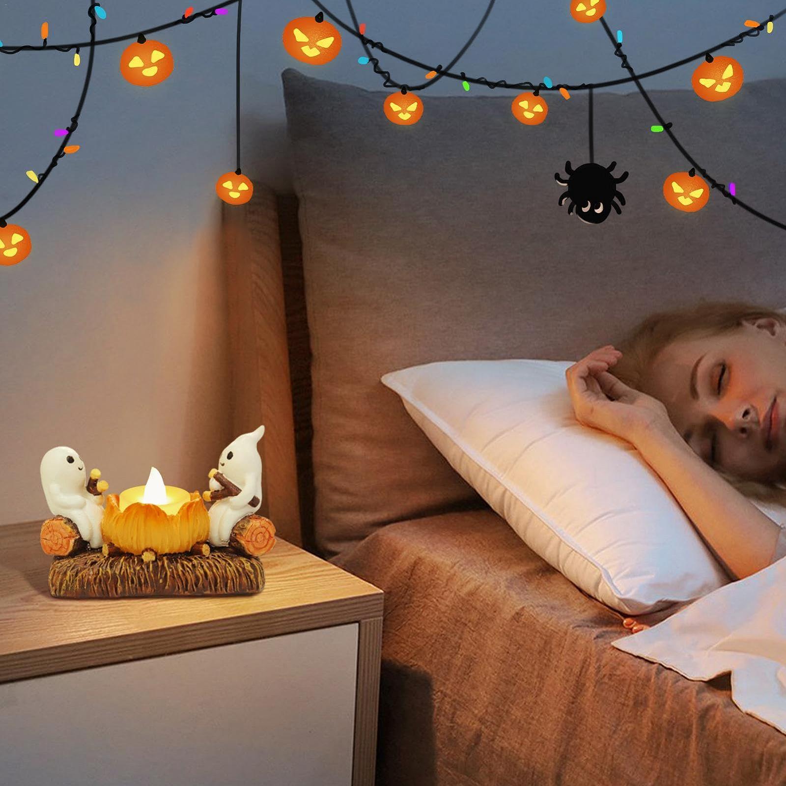 Подсвечник Ghost Campfire Halloween Tea Light, фото №4
