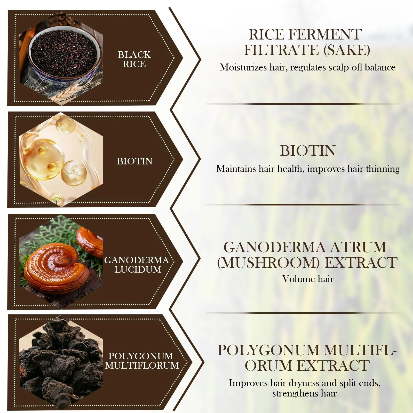 Спрей для росту волосся з водою з чорного рису 60 мл, фото №3 Спрей для росту волосся з водою з чорного рису 60 мл, фото №3