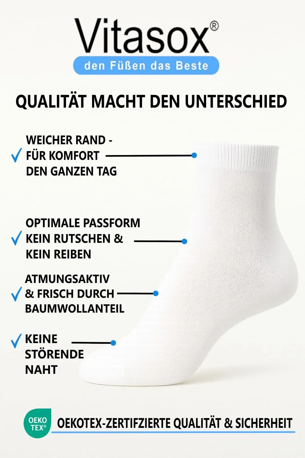 Жіночі шкарпетки Vitasox Trainer, фото №2 Жіночі шкарпетки Vitasox Trainer, фото №2