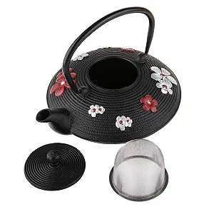 Чайник-заварник Чавунний Червоний та Срібний 800 мл synthetic.ua - Фото 1