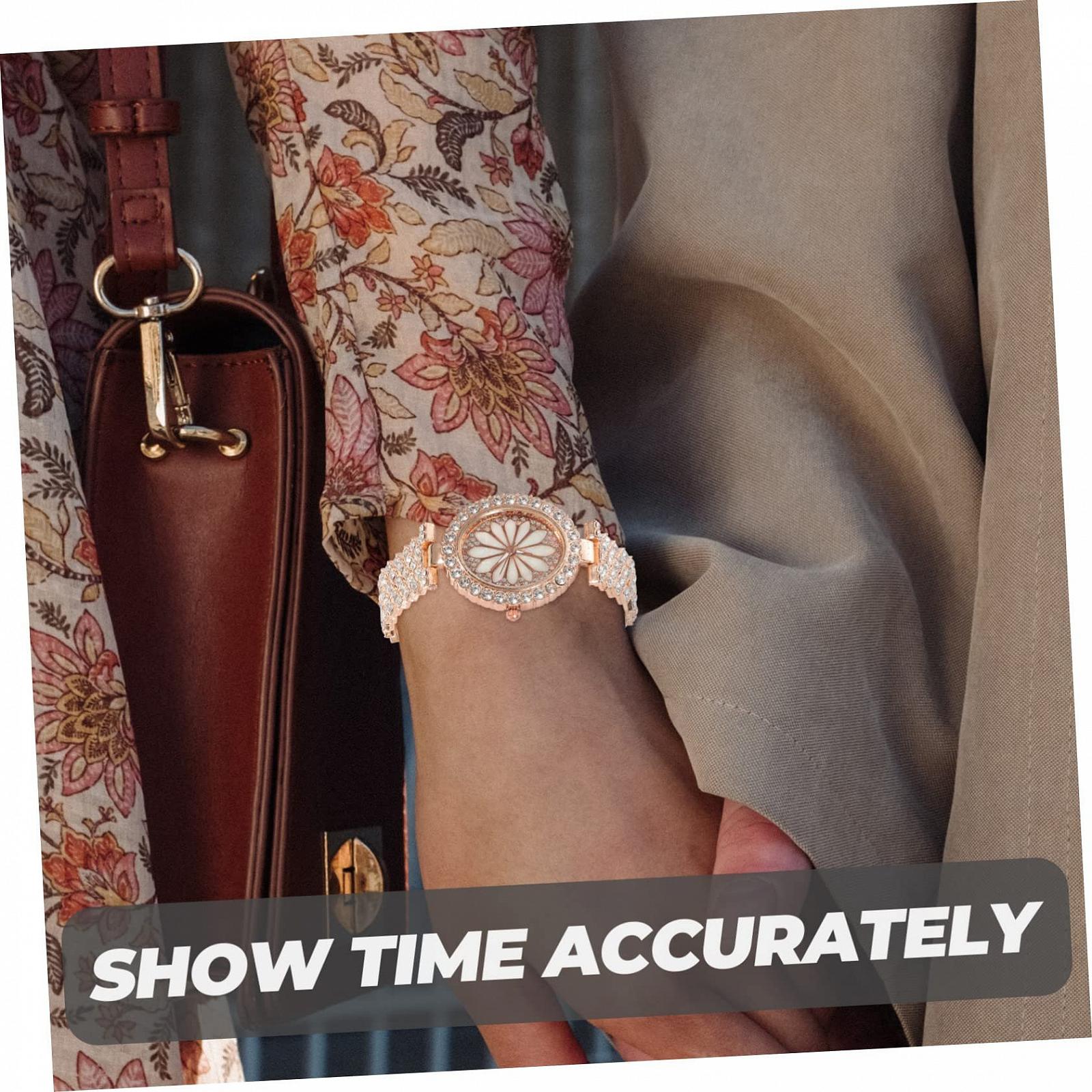 Жіночий годинник PartyKindom, жіночий, декоративний, металевий, рожевий, фото №9 Жіночий годинник PartyKindom, жіночий, декоративний, металевий, рожевий, фото №9