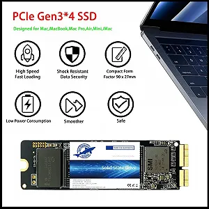 Внутрішній SSD Dogfish 256 ГБ M.2 2280 NVMe PCIe Gen3x4 для MacBook synthetic.ua - Фото 1