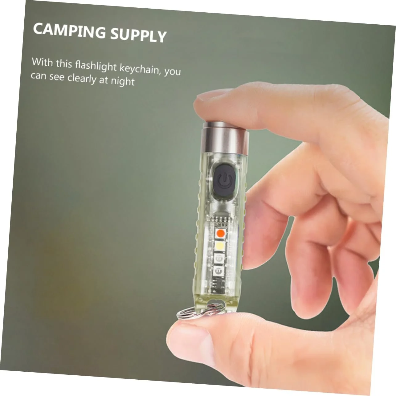Міні Ліхтарик GALPADA USB Акумуляторний для Ключів LED для Кемпінгу на Відкритому Повітрі Надзвичайних Ситуацій Іграшка, фото №4