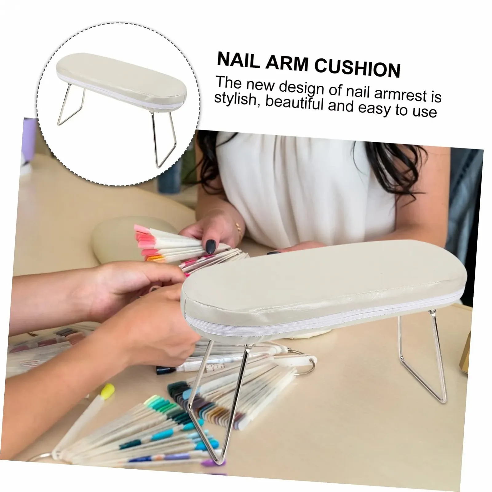 Підставка для рук Манікюрна Ipetboom Подушка з відкидними кронштейнами Шкіра, фото №5 Підставка для рук Манікюрна Ipetboom Подушка з відкидними кронштейнами Шкіра, фото №5