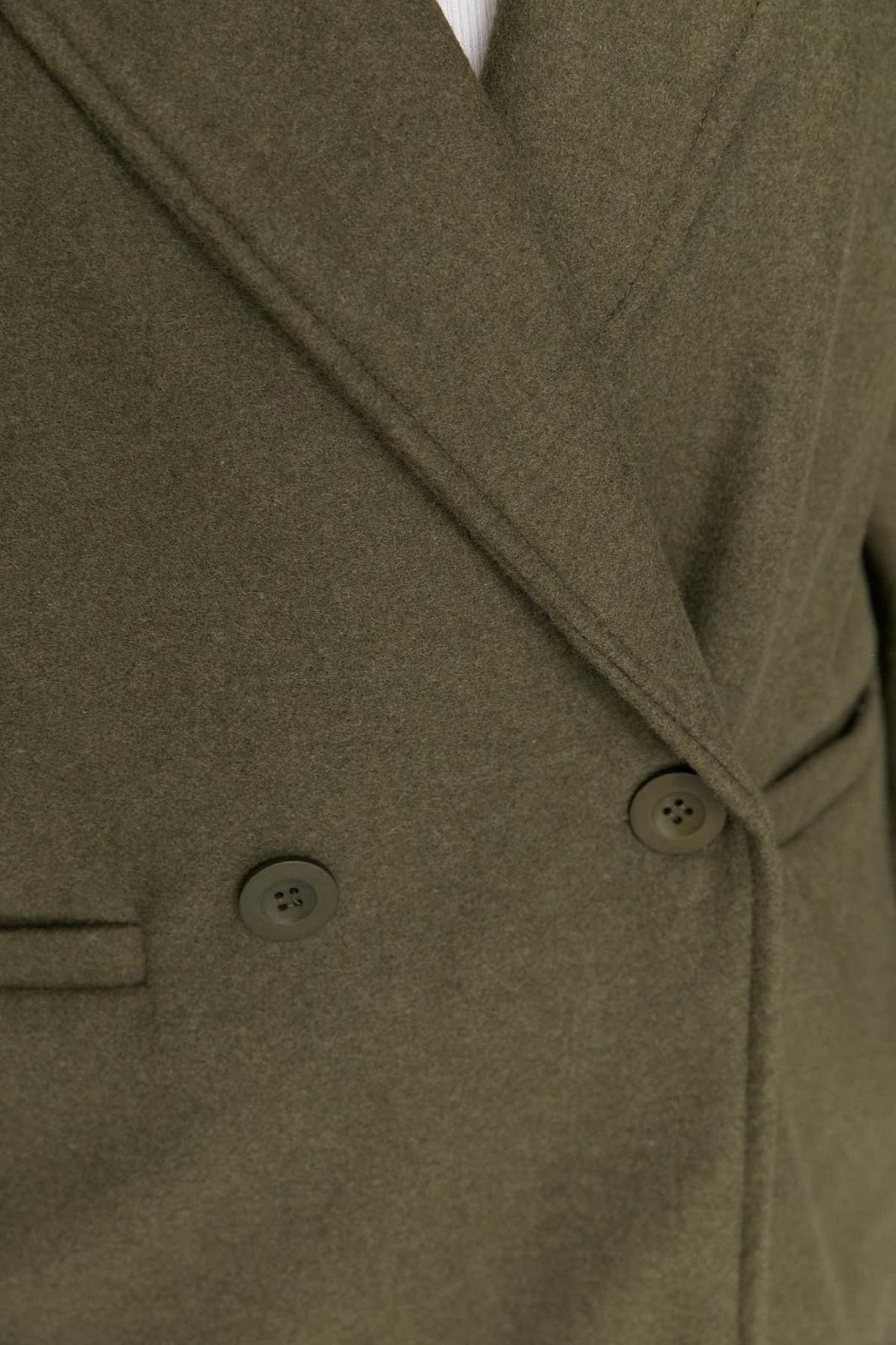 Пальто TRENDYOL Regular Двобортний Однотонний, фото №3 Пальто TRENDYOL Regular Двобортний Однотонний, фото №3