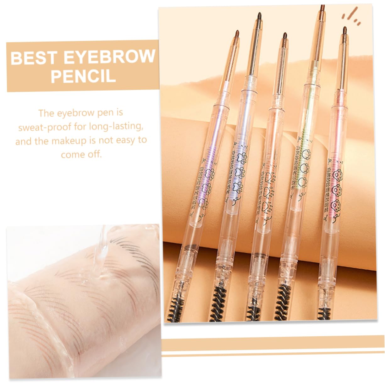 Набор Healvian 5 карандашей для бровей пластик, фото №3 Набор Healvian 5 карандашей для бровей пластик, фото №3