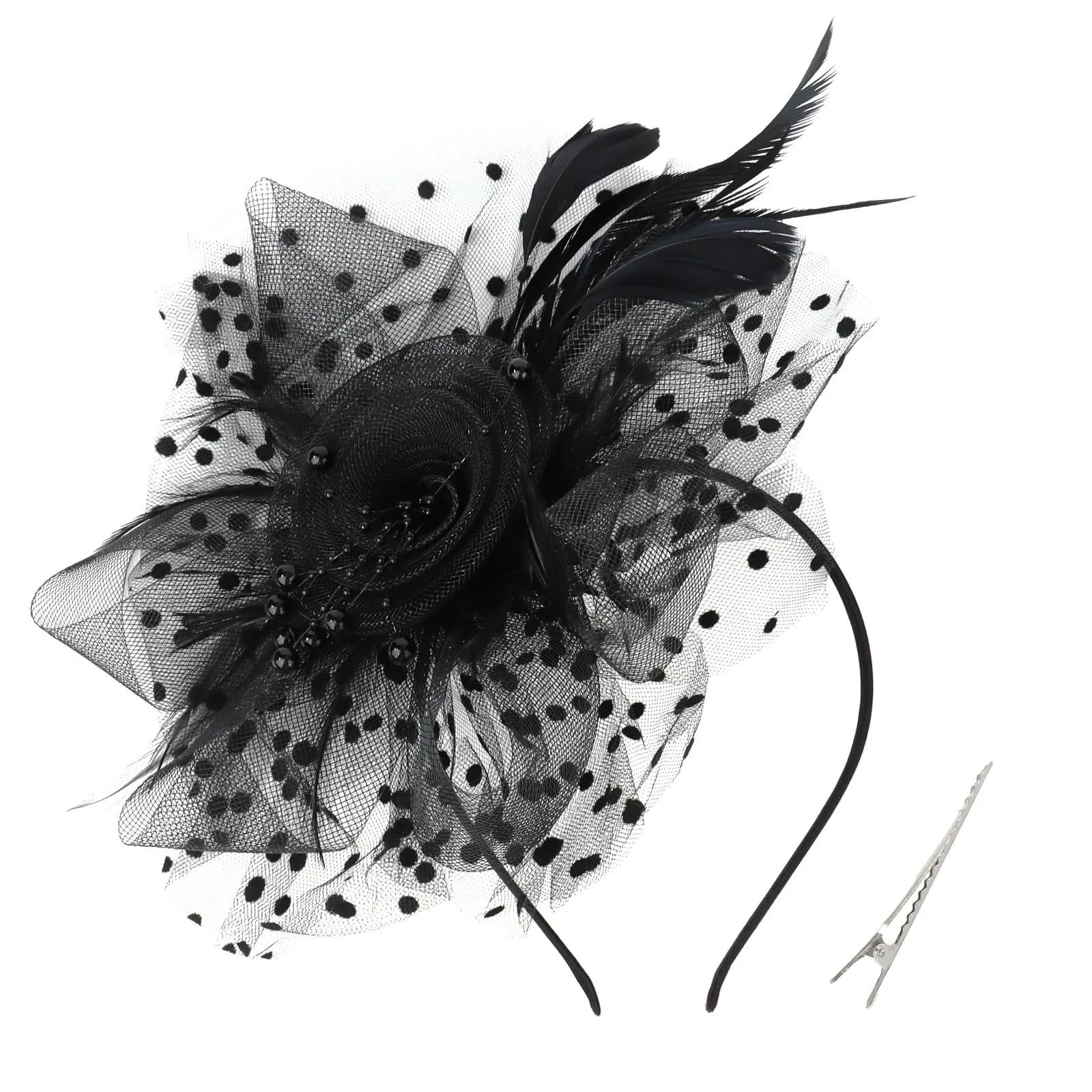 Обруч Перья и Цветы, фото №1