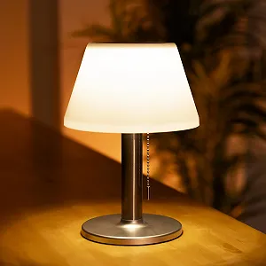 Настільна лампа Solar 3 рівні 4-8 годин LED Срібляста synthetic.ua - Фото 1