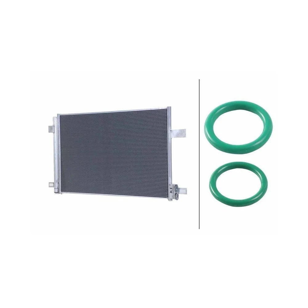 Конденсатор кондиціонера HELLA 8FC 366 220-121, фото №1 Конденсатор кондиціонера HELLA 8FC 366 220-121, фото №1