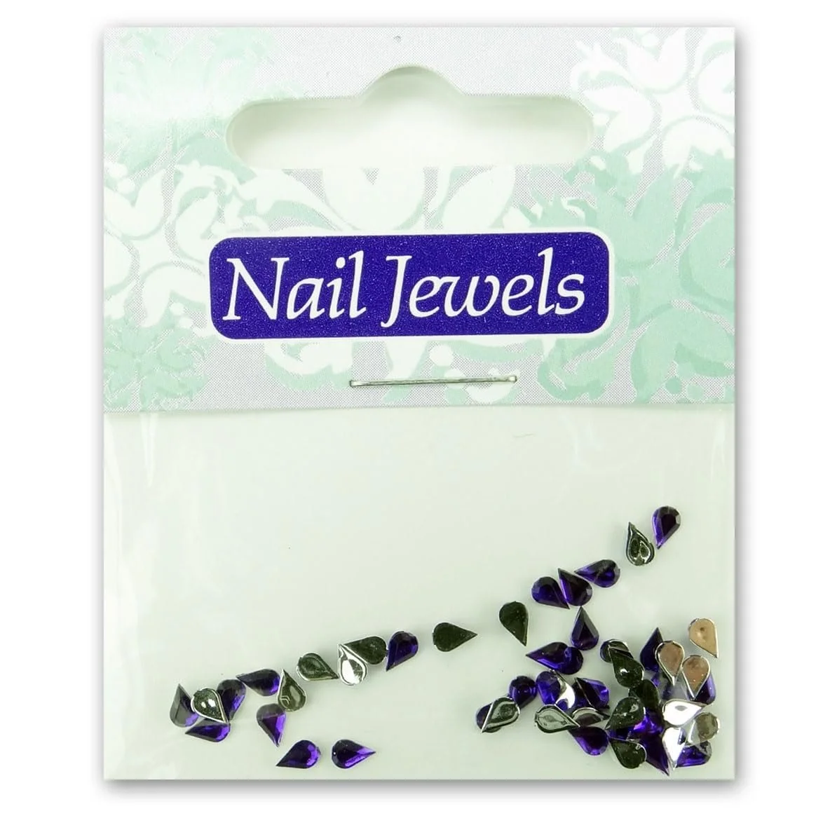 Капли со стразами Тип EigenArt Акриловые Фиолетовый, фото №1