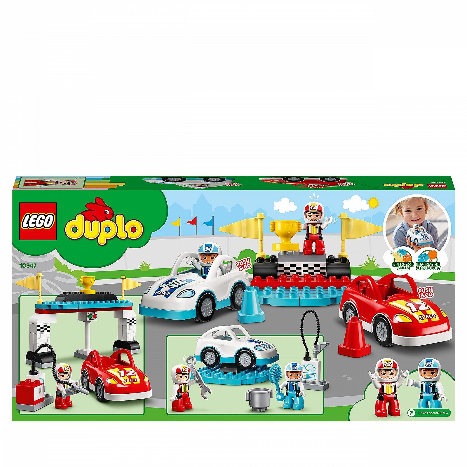 Конструктор LEGO Duplo 10947 Іграшкові гоночні автомобілі для дітей від 2 років, фото №9
