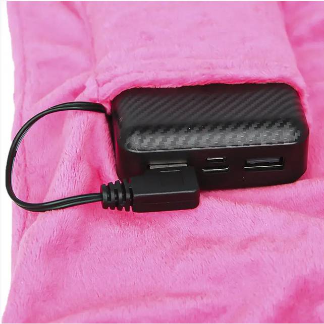 Електричний шаль Lesko YX205 з підгрівом через USB тепла захист від холоду, фото №4