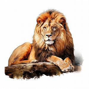 Наклейка на стіну GRAZDesign Лев сафарі вінілова 63 x 57 см - Фото 1