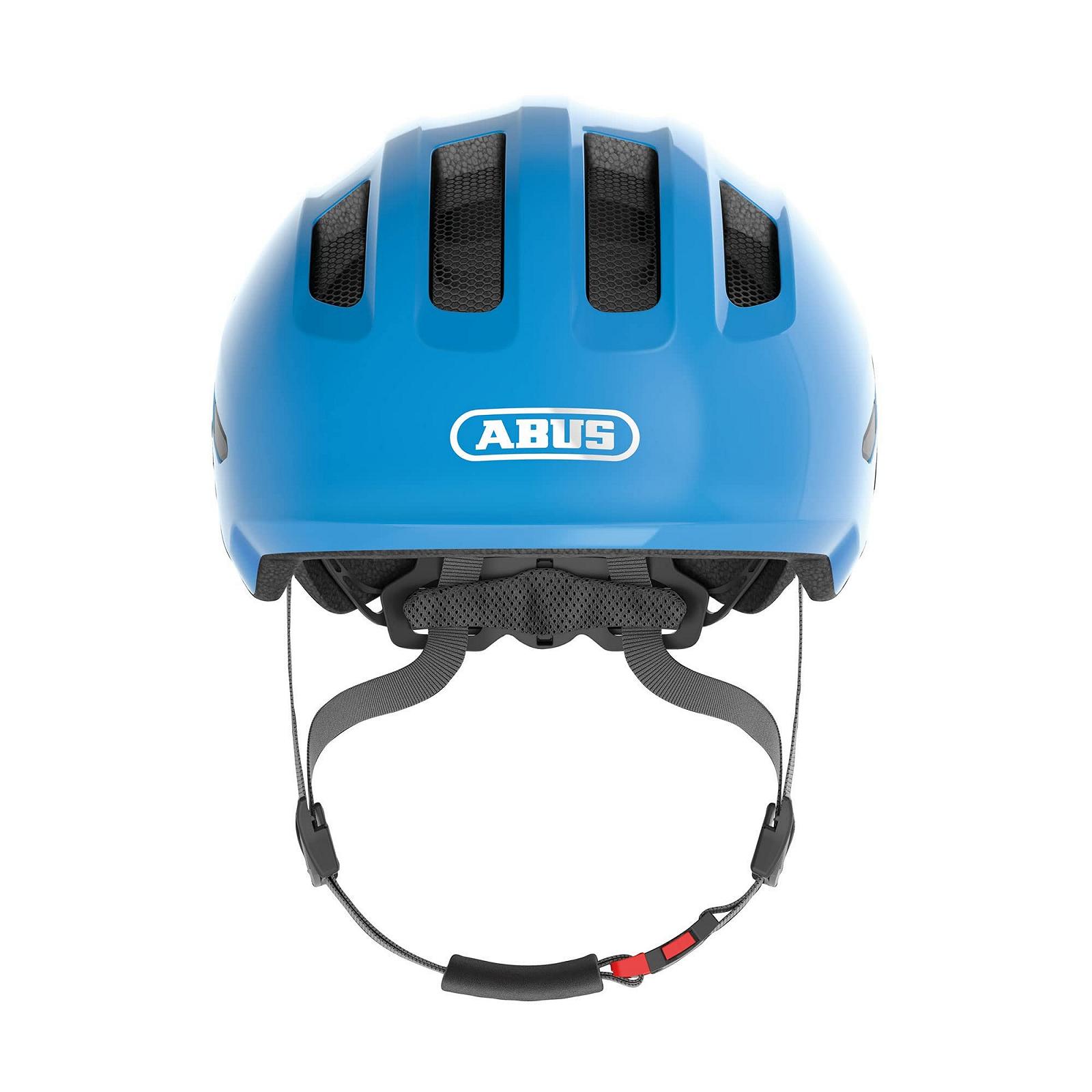 Велосипедний шолом ABUS Smiley 3.0, дитячий, глибока посадка, місце для хвостика, синій, фото №4
