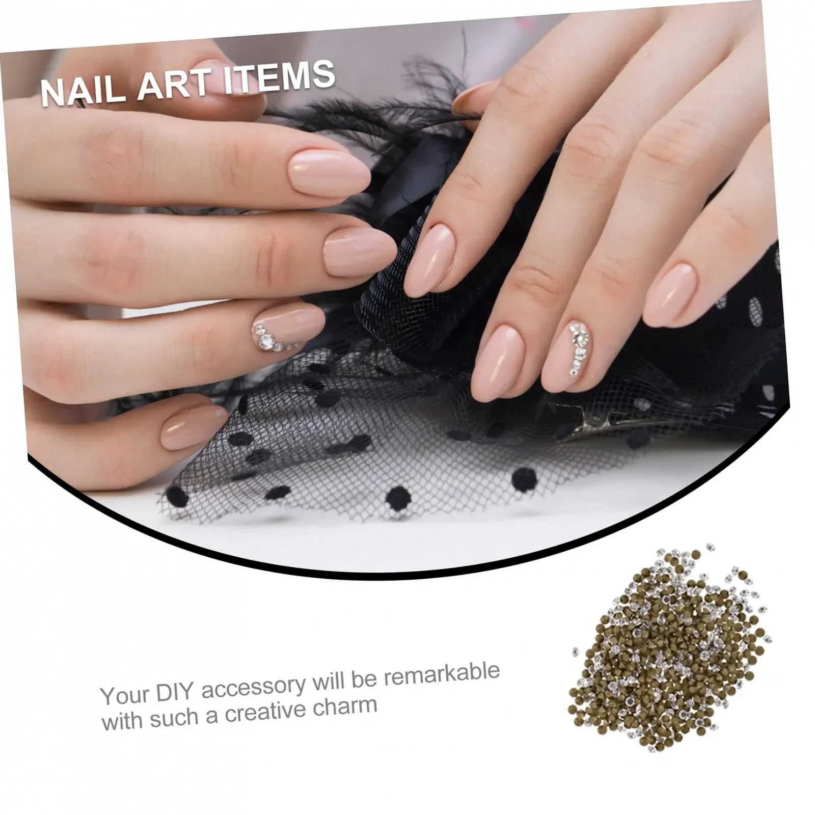 Стрази для нігтів Healvian Czech Diamond, фото №7