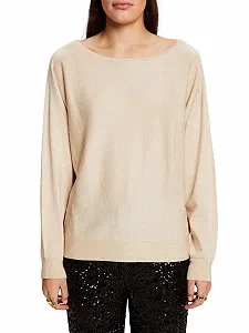 Джемпер ESPRIT LENZING	 ECOVERO	 Bat Sleeve Glitter Effect - Фото 1
