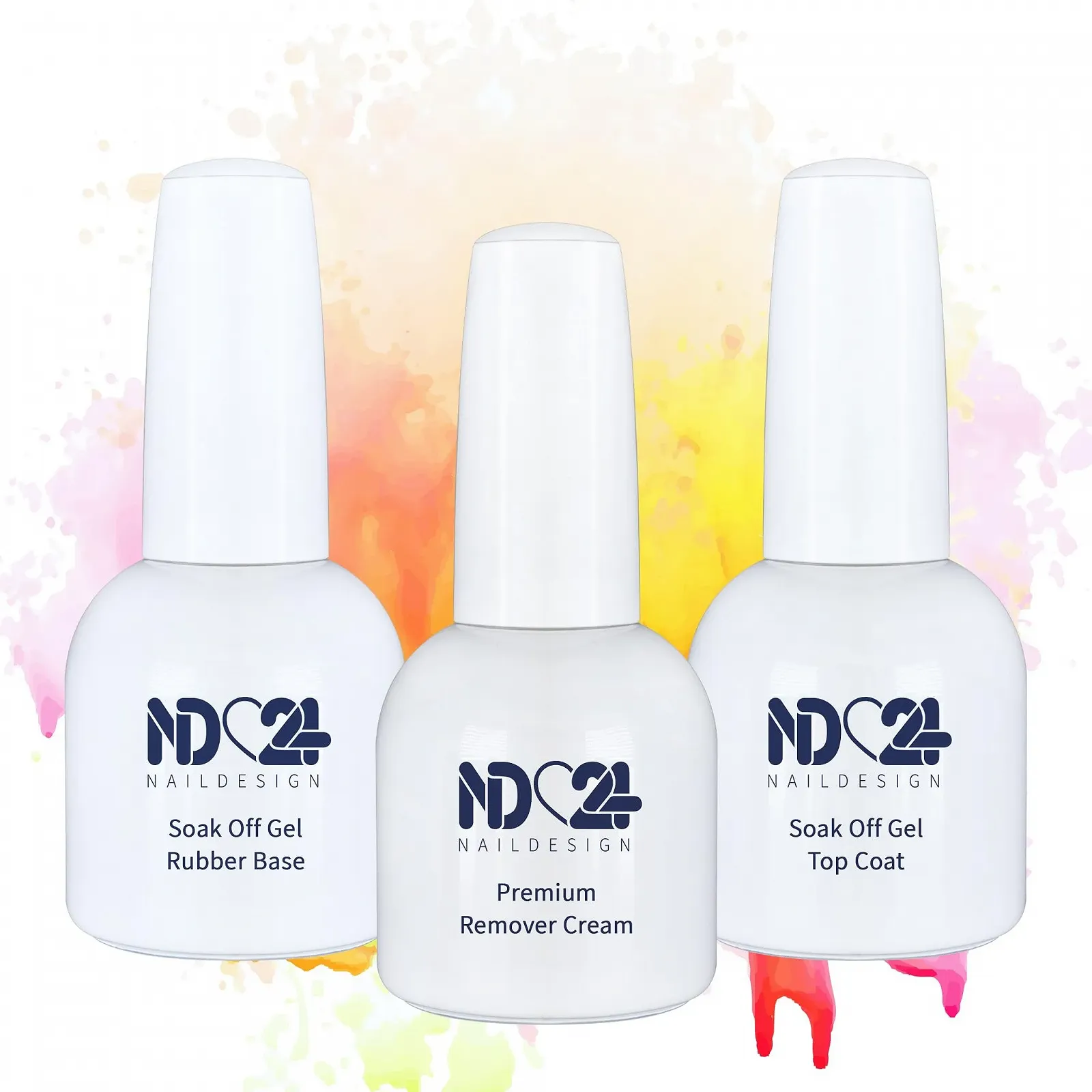 Гель-лак ND24 Premium Bundle Warm Nude Коллекция Soak Off База Rubber Топ и средство для снятия Cream - высокопигментированный УФ LED гель-лак - насыщенный цвет, прочный - легко снимается - 7 шт, фото №3 Гель-лак ND24 Premium Bundle Warm Nude Коллекция Soak Off База Rubber Топ и средство для снятия Cream - высокопигментированный УФ LED гель-лак - насыщенный цвет, прочный - легко снимается - 7 шт, фото №3