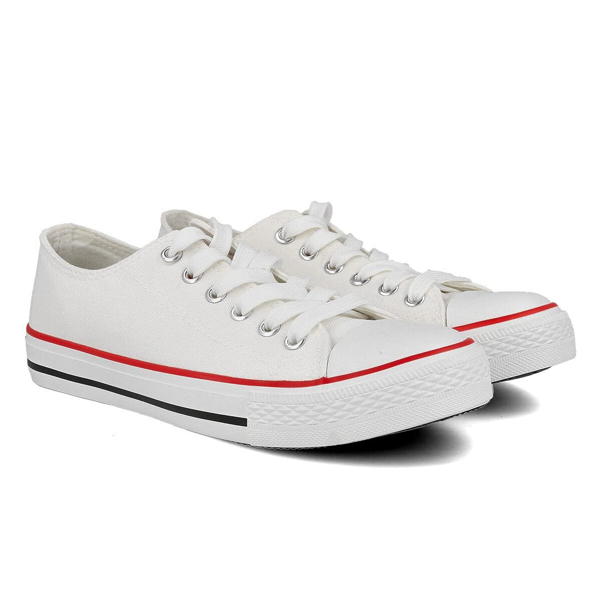 Кеди PAYMA Текстильні Кеди для Жінок та Чоловіків Hi-Top Low Top Low High Прості та на Платформі Гумова Підошва Чорний Червоний Синій Білий, фото №7