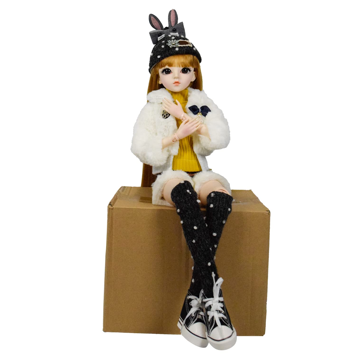 Кукла EVA BJD 1/3 Ball Mechanical Jointed Doll Full Set Clothes 24 дюйма (Rebecca), фото №4