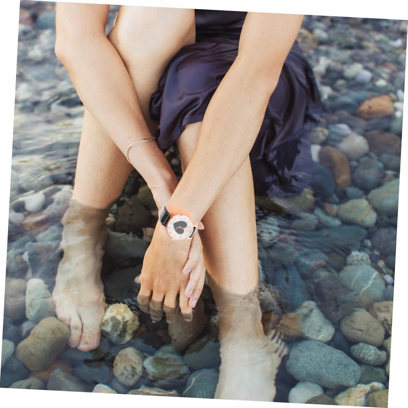 Модные цифровые кварцевые часы Healvian с креативным кожаным ремешком, фото №5 Модные цифровые кварцевые часы Healvian с креативным кожаным ремешком, фото №5