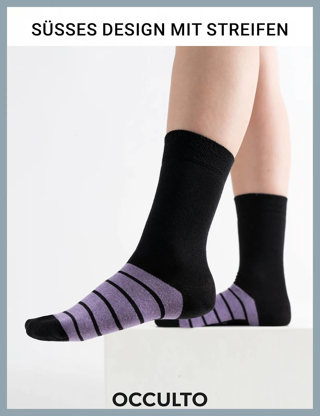 Носки Occulto Женские Цветные Набор из 10 (Модель: Laura), фото №2 Носки Occulto Женские Цветные Набор из 10 (Модель: Laura), фото №2