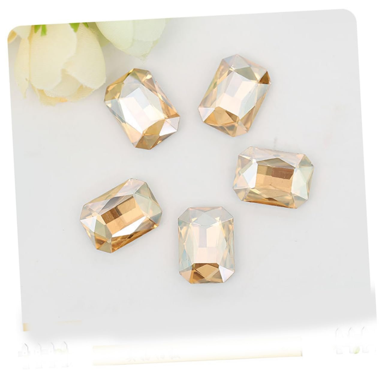 Стразы Восьмиугольные Разноцветные 50 шт., фото №9