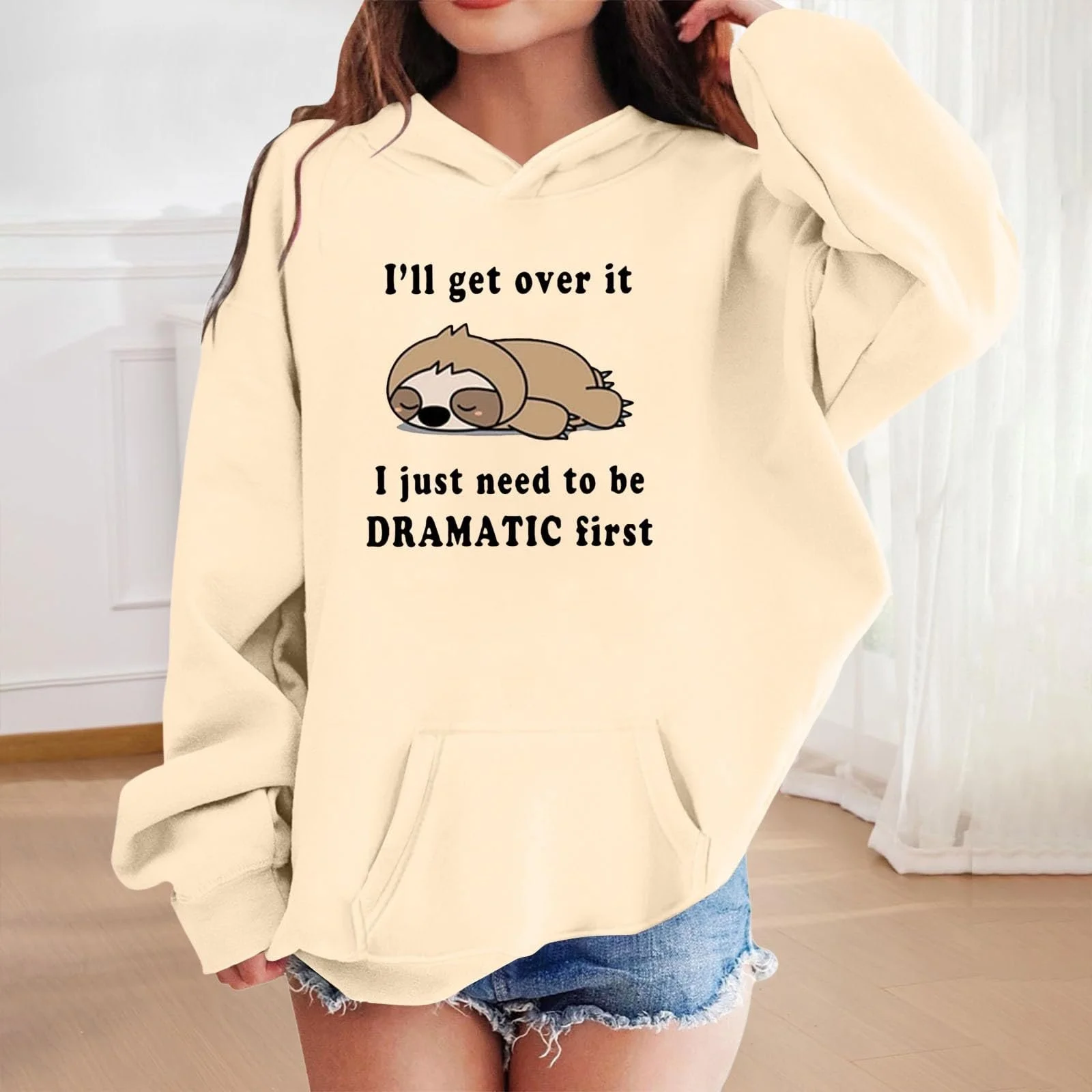 Худи для девочки 152 - Толстовка с длинными рукавами и капюшоном, с принтами, мягкая флисовая подкладка. Удобная мода, фото №3