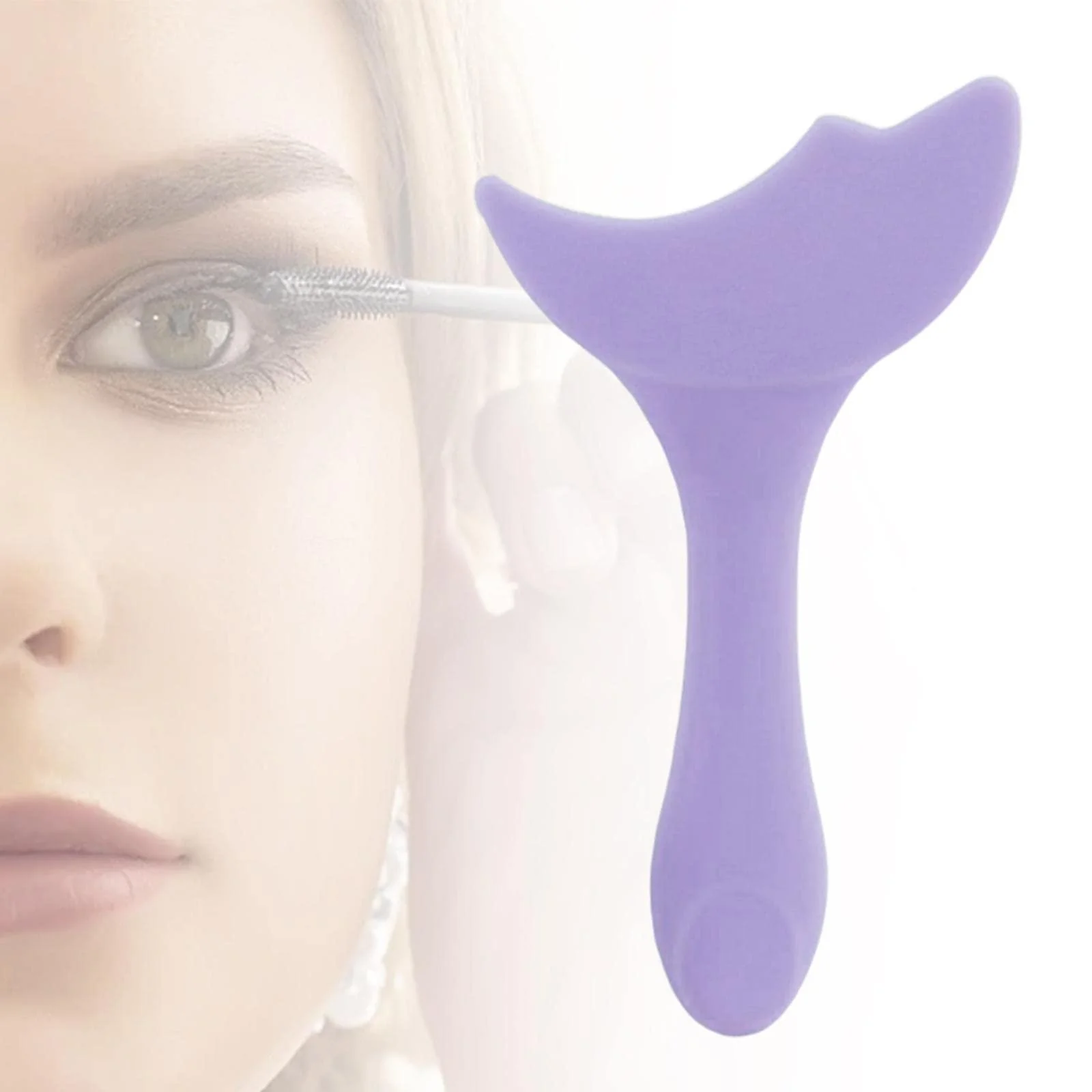 Трафарети для підводки harayaa багаторазові, фіолетові, набір 1 шт., фото №7