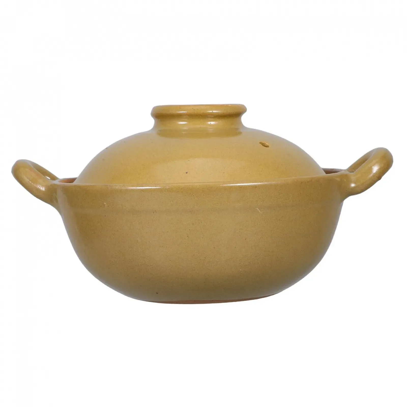 Каструля-жаровня глиняна з подвійними ручками антипригарна для супів та рису, фото №1
