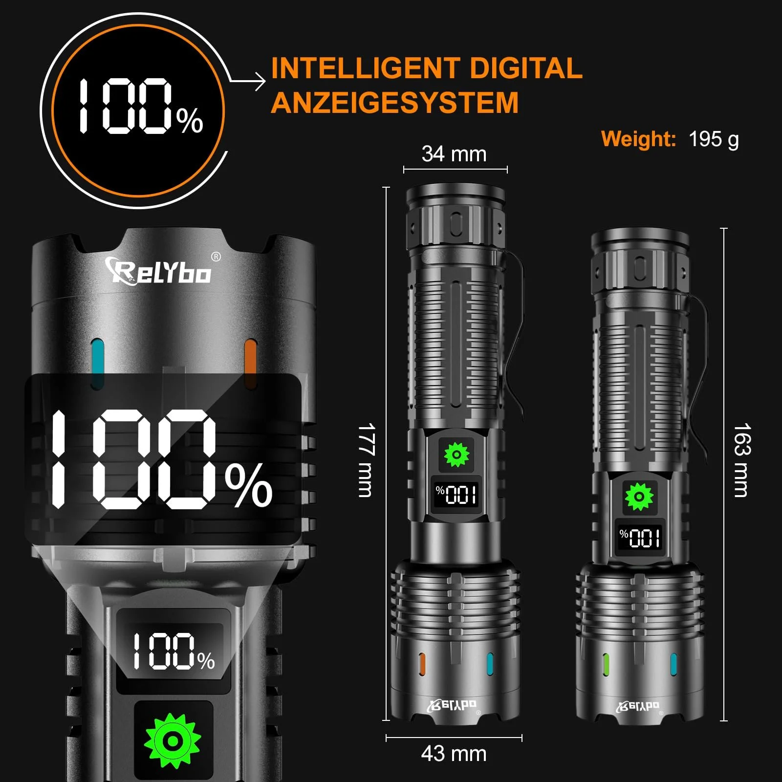 LED фонарь аккумуляторный чрезвычайно яркий 1000000 люмен тактический USB с кобурой 5 режимов для чрезвычайных ситуаций на открытом воздухе кемпинга, фото №7