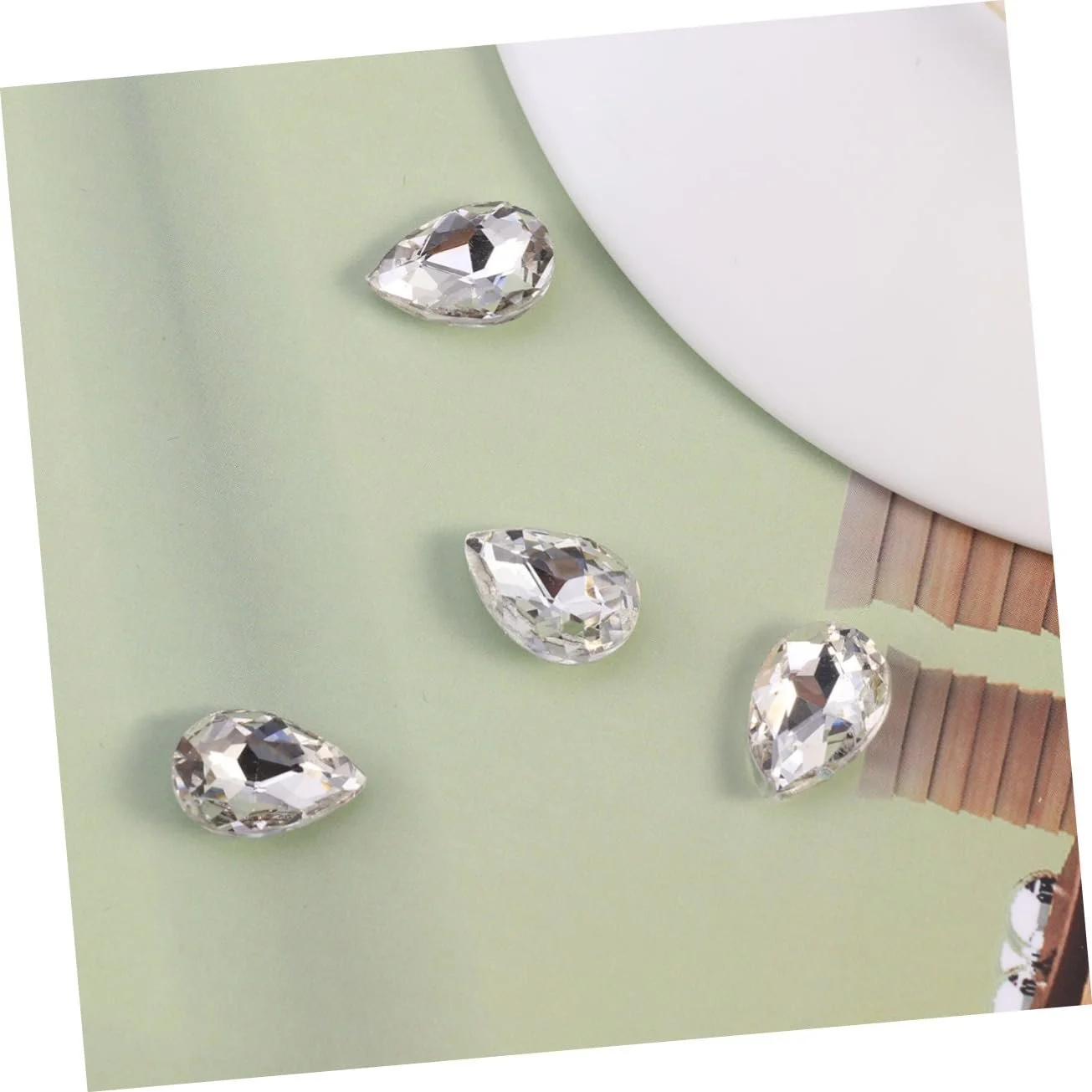 Каплевидные хрустальные стразы 50 штук Каплевидные сверла для изготовления ювелирных изделий, фото №7