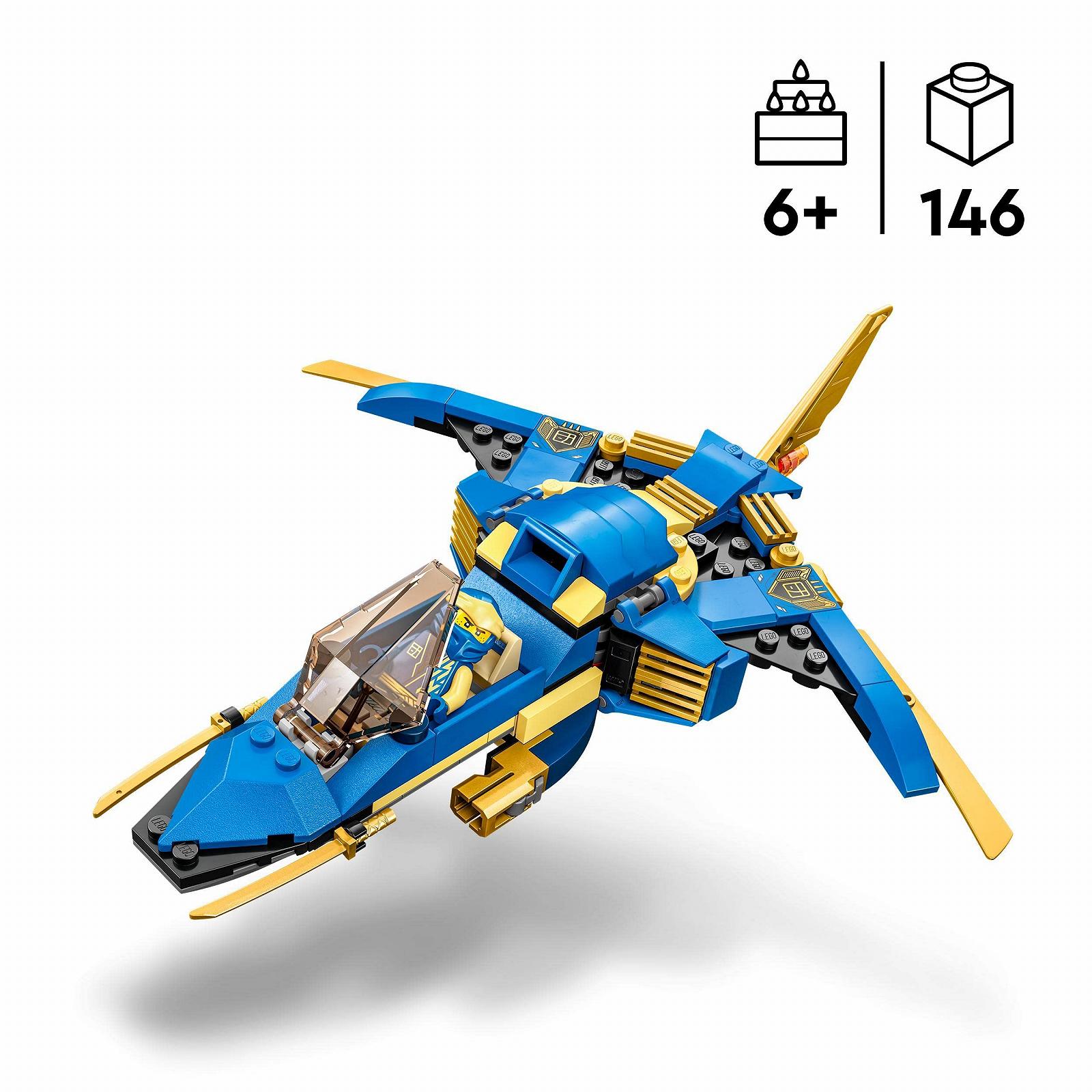 Іграшка дракон LEGO Ninjago Riyu та Іграшкова модель літака Ніндзя LEGO Ninjago Jays Thunder Jet EVO, фото №6